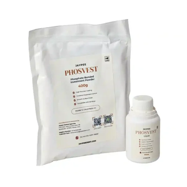 Jaypee Phosvest Phosphate Bonded Investment Powder 400G And Phosvest Liquid 100 Ml