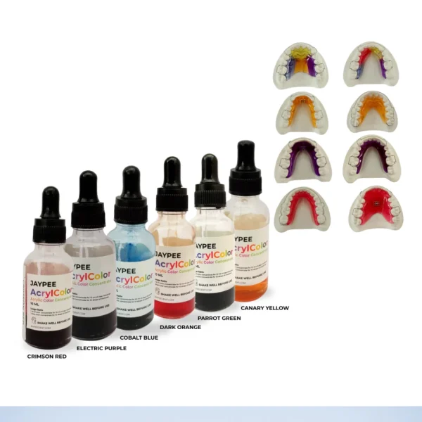 Jaypee AcrylColor - Acrylic Color Concentrate Trial Pack 10 ml, Pack of Six