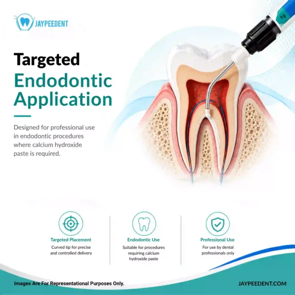 Jaypee Dent CalSeal Calcium Hydroxide with Barium Sulphate Paste, Endodontic Root Canal Dressing Material, 1 x 3g Syringe