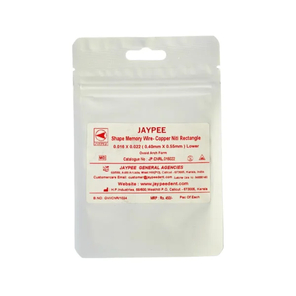 Jaypee Shape Memory Wire - Copper NiTi Round, Rectangle