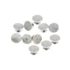 Jaypee Lingual Button, Pack of 10, Metal and Ceramic