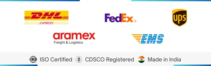 Jaypee Dent ships orders internationally using top couriers such as DHL, FedEx, UPS, Aramex and EMS