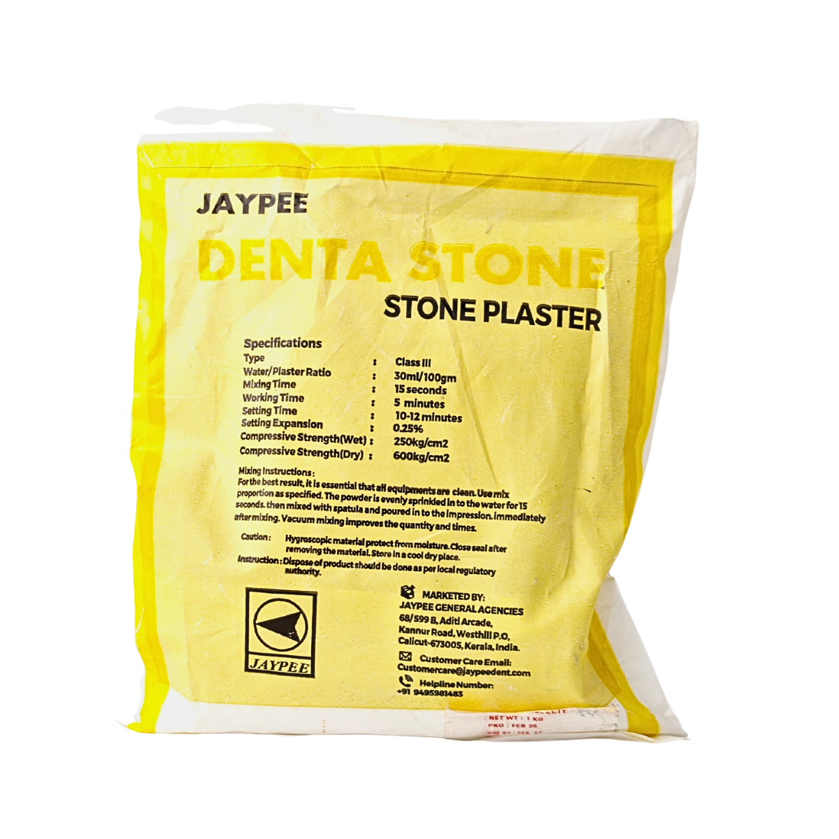 Jaypee Denta Dental Stone, Class III, Gypsum, Yellow, For Fabricating ...