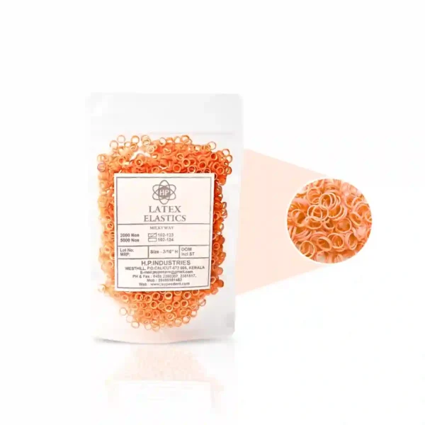 Rainbow Latex Elastics Orange - Flavour - Orange Force 127.57g 3/16" 4.7mm 4.5 Oz