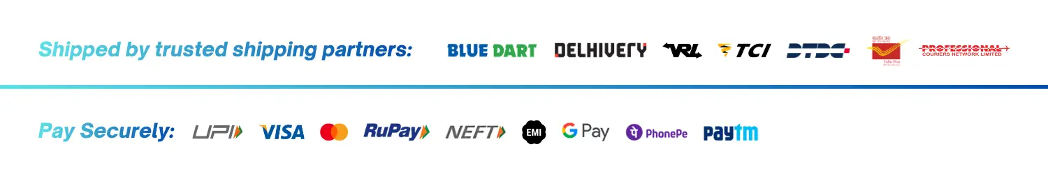 Jaypee Dent ships domestic orders using couriers such as Blue Dart, Delhivery, VRL etc to ensure the products get delivered on time