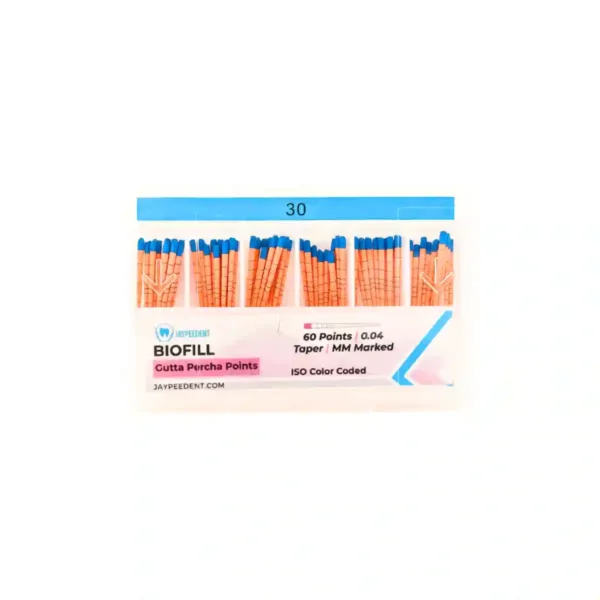 Jaypee Biofill Gutta Percha Points, 0.04 Taper, mm Marked, ISO Color Coded