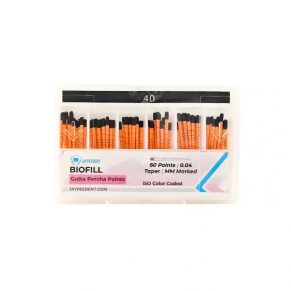 Jaypee Biofill Gutta Percha Points, 0.04 Taper, mm Marked, ISO Color Coded