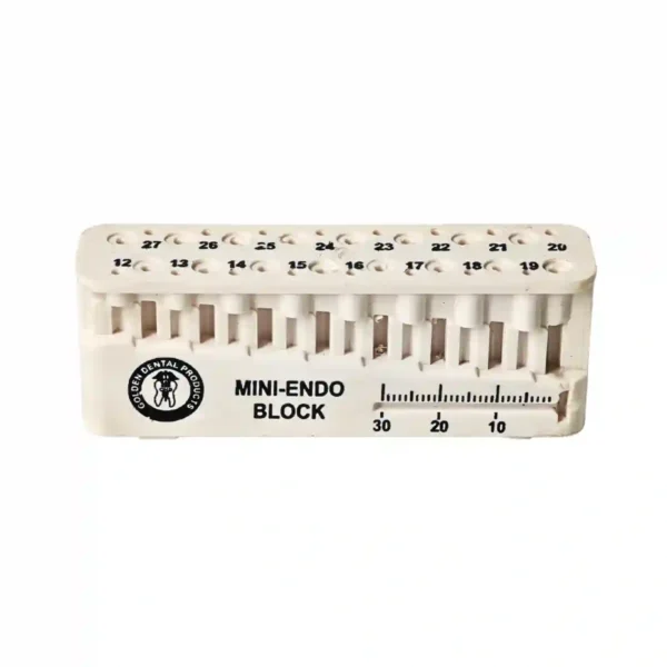 Mini Endo Block For Measuring Length Of  Files, Reamers, Gutta Percha Points and Paper Points