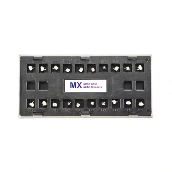 TruOrtho MX Metal Base Metal Brackets, MBT, 0.022 Slot, 345 with Hooks