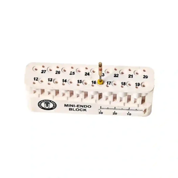 Mini Endo Block For Measuring Length Of  Files, Reamers, Gutta Percha Points and Paper Points