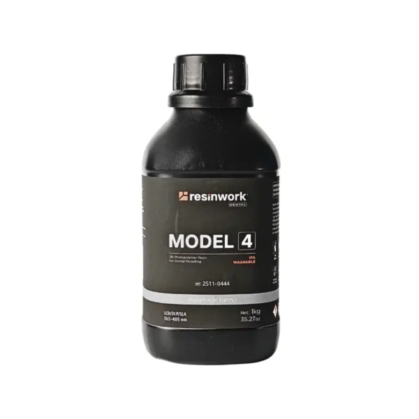 Resinwork 3D Resin For Dental Modeling, Model 4, IPA Washable, 1Kg, Grey and Beige