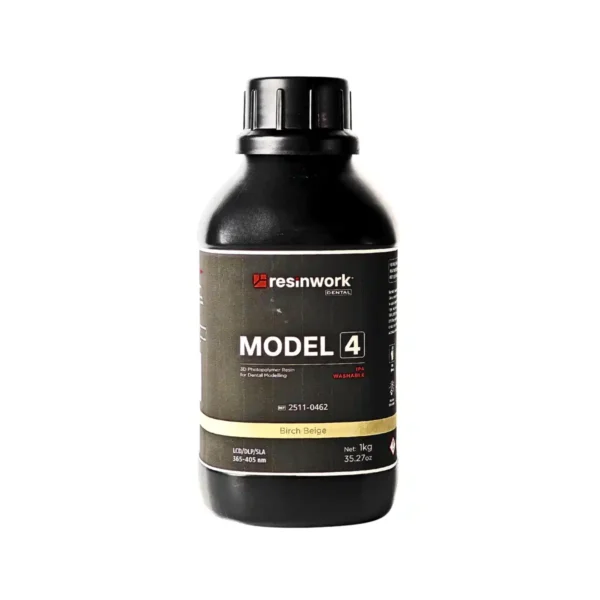 Resinwork 3D Resin For Dental Modeling, Model 4, IPA Washable, 1Kg, Grey and Beige