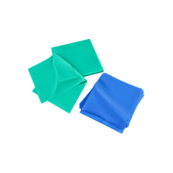 Ecodent Rubber Dam, Dark Blue and Green, Size 5x5 inch, 6x6 inch